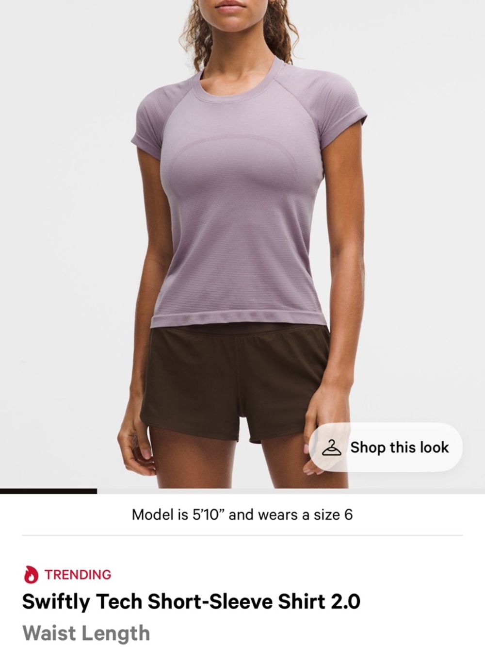 lululemon athletica Short-Sleeve Tech Tee in Black